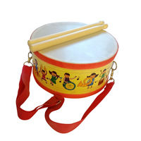 Musical Percussion Toys Instruments Wooden Snare Drum for Kids Baby Learning Toys Educational Musical