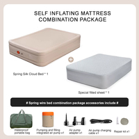 Vente en gros de haute qualité 40cm d'épaisseur double coussin gonflable tapis de couchage de camping matelas gonflable de camping auto-gonflant