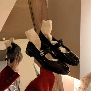 Chaussures habillées confortables à bout rond, antidérapantes, avec strass et fleurs scintillantes pour l'hiver et les mariages - Product Image 5