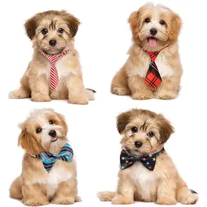 Collier à nœud papillon pour chien et chat, motif imprimé, écologique, réglable, accessoires de toilettage pour animaux de compagnie pour l'été, l'hiver, le printemps et l'automne - Product Image 2