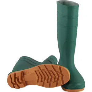 Di plastica per Gli Uomini di Gomma Della Caviglia Delle Signore del Pvc Breve di Avvio Per Bambini Camouflage Verde Stivali Da Pioggia Tacco