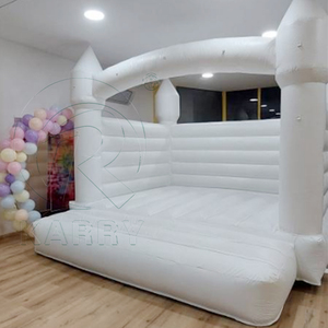 Château gonflable commercial blanc pur pour enfants et tout-petits, idéal pour <span class=keywords><strong>jardin</strong></span>, mariage ou fête - Product Image 1