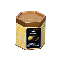 Vente en gros boîte de luxe en métal pour le thé petite marmite conteneur d'emballage de miel en fer blanc pot hexagone emballage de bonbons personnalisé miel café