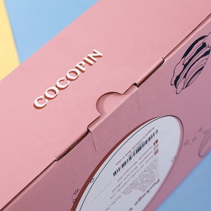 Bán Hot xách tay phân hủy sinh học Kraft sóng quần áo hộp bưu phẩm làm thân thiện với môi trường tông dập nổi giấy nghệ thuật - Product Image 4