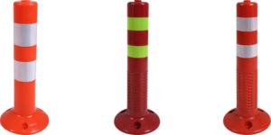 جودة جيدة H75cm PU EVA مرنة تحذير وظيفة الطريق حاجز محدد - Product Image 3