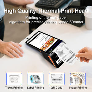 Noryox nb80t Android 14 máy tính bảng Máy tính để bàn thiết bị đầu cuối Pos với 8 "cảm ứng hiển thị kép NFC Scanner 80 mét Máy in nhiệt POS thiết bị - Product Image 5