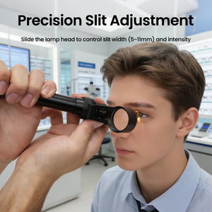 Aist Optics Handheld Slit Lamp <b>Microscope</b> Handheld LED Slit Lamp S-150 Available For Infants/Pets - Product Image 4