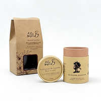 Tube Cylindrique en Papier Kraft Écologique Biodégradable Recyclable pour Emballage Cadeau Cosmétique, Parfum, Crème, Sérum