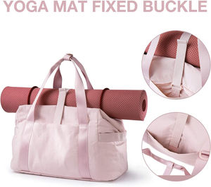 ヨガマットホルダー付きカスタム女性大一晩ウィークエンダートラベルダッフルジムバッグ - Product Image 4