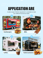 Prix d'usine Remorques alimentaires Chariots de restauration Fourgons alimentaires Vente chaude Marchés USA UE Royaume-Uni Entièrement équipés Vente mobile en gros Prix personnalisé
