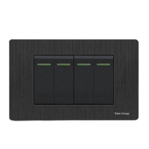 Panel de PC con enchufe universal estándar, doble puerto USB tipo C, interruptor de luz y enchufe de pared para oficina. - Product Image 5