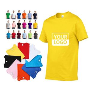 Wholesale Tee Shirt Heavy <b>Weight</b> 100% Cotton Oversized Men <b>Blank</b> T-shirt Printing Black White Bulk Custom T Shirts - Product Image 4