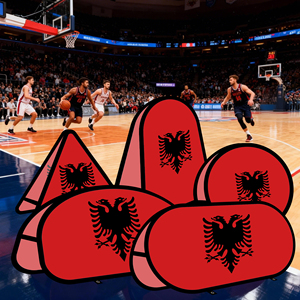 Banner Publicitario Ovalado Plegable de Albania, Tela de Punto Warp para Publicidad Exterior, Carpa para Exteriores - Product Image 5