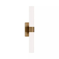 Appliques murales modernes dorées mates SIMIG pour salle de bain et salon, luminaires muraux en métal avec abat-jour en verre blanc