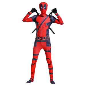 Fashion Boys Children's Halloween <strong>Spiderman</strong> Cosplay Costume Red Suit Jumpsuit with <strong>Pants</strong> and Top - Product Image 3