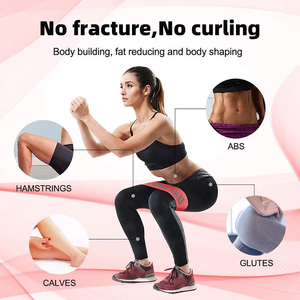 Hip Tập Thể Dục Loops Ban Nhạc Đàn Hồi Tập Thể Dục Thiết Bị Tập Thể Dục Thể Thao Chân Glute Và Đùi Đào Tạo Chiến Lợi Phẩm Vải Resistance Bands Set - Product Image 5