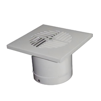 Grilles d'aération carrées en alliage d'aluminium pour la ventilation avec amortisseur radial