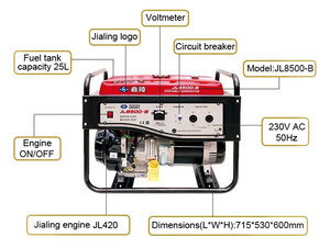 Générateur 6kw générateur de soudage à essence <span class=keywords><strong>ohv</strong></span> <span class=keywords><strong>6500w</strong></span> générateur à essence - Product Image 3