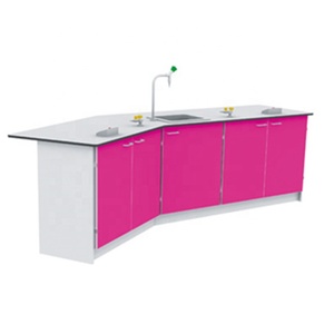Tavolo da Laboratorio Scolastico Moderno e Versatile con Piano in Fenolico, Lavello Integrato, Montaggio a Pavimento, Ignifugo, Impermeabile, Facile da Pulire, Garanzia 10 Anni - Product Image 3