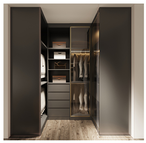 High End Clothes Cabinet Wardrobe Walkin <strong>Closets</strong> Systems Furniture Design Customized Luxury Bedroom <strong>Big</strong> Wooden Walk in <strong>Closet</strong> - Product Image 2