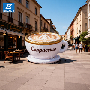 Tazza di Caffè Gonfiabile Pubblicitaria Personalizzata, Gigante Tazza di Cappuccino Gonfiabile per <span class=keywords><strong>Eventi</strong></span> Promozionali - Product Image 2