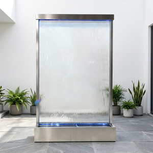 Moderna Cascada Rectangular de Lujo con Energía Solar, Hecha a Mano, con Iluminación LED Interior, Cambio de Color, Inalámbrica - Product Image 6