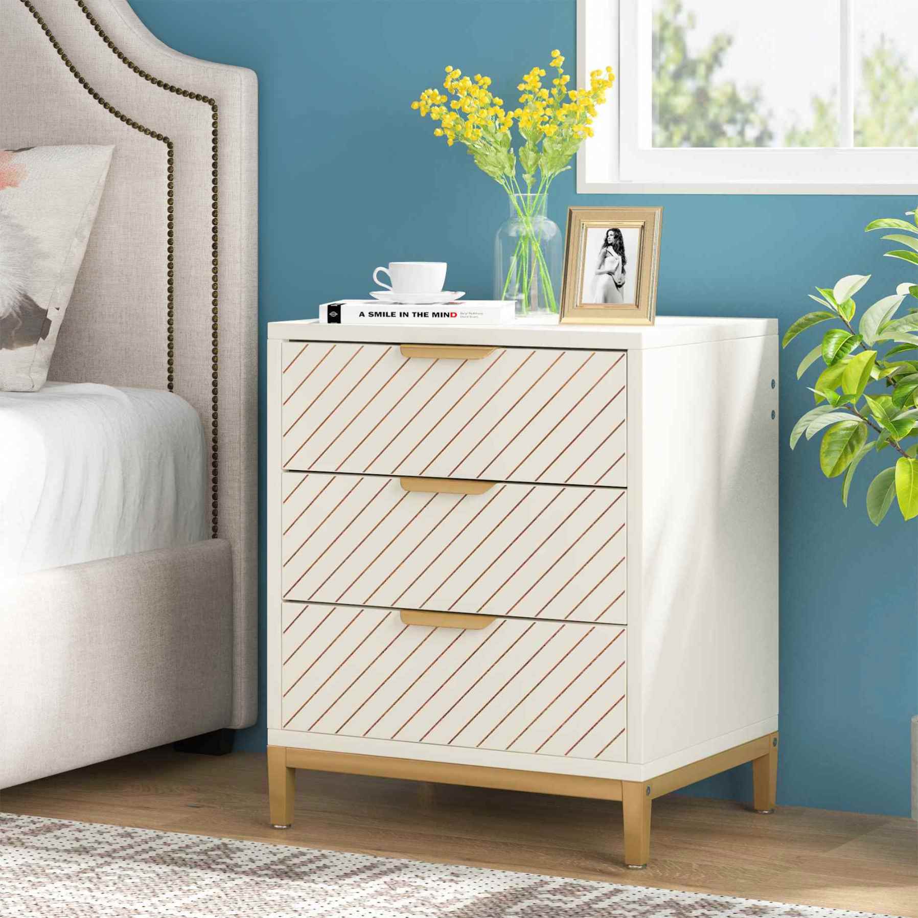Buy In Bulk European Style White Nightstand Modern Luxury Style |  Alibaba.com
