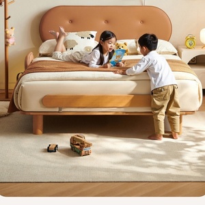 Semplice 1.5 metri tutto in legno massello custodito letto matrimoniale per i bambini per il piccolo appartamento ragazzo o la camera della ragazza - Product Image 4