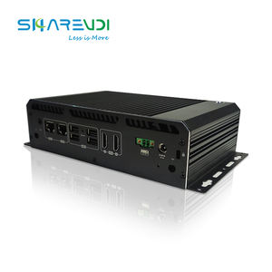 Kotak PC MINI industri baru dengan desain tanpa kipas 6 RS232 COM <span class=keywords><strong>2</strong></span> LAN 2HD-MI 8 USB mendukung rel Din - Product Image 4