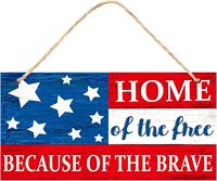 4 juillet drapeau américain aigle jour de l'indépendance bienvenue décor en bois et panneau d'affichage suspendu