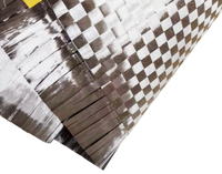 Tissu en fibre de carbone léger à armure écartée, haute résistance, tissage uni, pour pales d'éoliennes et structures d'énergie renouvelable