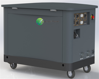 Portable 10KW 15KW 20KW 30KW 35KW tracteur caravane gaz groupe électrogène simple 3 phases refroidissement par eau double carburant essence GPL générateurs