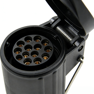 Nouvelle prise de remorque européenne <span class=keywords><strong>13</strong></span> <span class=keywords><strong>broches</strong></span> 12/24V pour <span class=keywords><strong>caravane</strong></span>, camion, connecteur de prise de remorque européenne, <span class=keywords><strong>adaptateur</strong></span> de remorque - Product Image 2