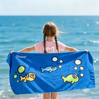 Wholesale 70**180CM Sand Free Quick-dry Towel Custom Sublimation Lightweight Beach Towel With Logo