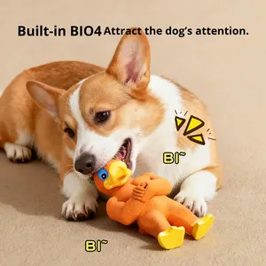 Jouet de canard de poulet de muscle de latex imperméable écologique d'auto-divertissement pour <span class=keywords><strong>les</strong></span> Golden Retrievers Malamutes d'Alaska - Product Image 3