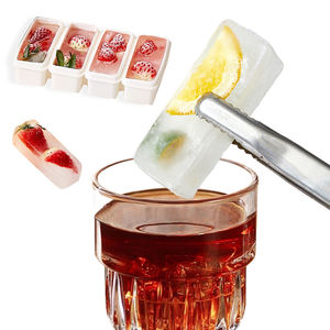 Long rectangulaire bloc de glace fabricant Silicone moule à glaçons whisky glace sucette moule pour boissons bouteilles de sport - Product Image 5