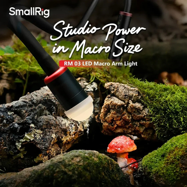 For RM-03 3W USB-Powered Macro Photography LED Arm Light with Adjustable Lighting Angle for Jewelry Insects Flowers 5480
