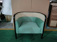 Canapé d'angle individuel en rotin tressé de luxe moderne, confortable et minimaliste, de haute qualité, pour la vente en gros