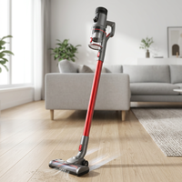 Aspirateur balai cyclonique sans fil portatif 35KPA 600W OEM BLDC avec batterie lithium-ion, certifié ROHS, pour usage domestique et automobile (humide/sec)