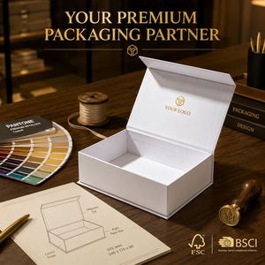 Boîte cadeau magnétique personnalisée CRD avec logo, doublure en éponge, pelliculage mat – Solution économique et élégante pour le commerce électronique et la vente au détail - Product Image 2