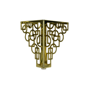 Pieds de meubles en métal Luye, dorés, ajourés, 13 points, style moderne, pour canapé, table basse, meuble TV - Product Image 4
