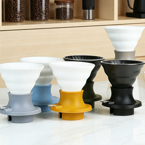 Tasse à café en céramique multicolore pour infusion manuelle, filtre à café en céramique, tasse à café manuelle en céramique pour infusion par goutte à goutte - Product Image 1