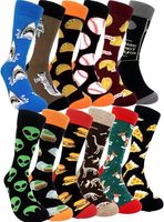 Chaussettes habillées à motifs amusants pour hommes avec motif personnalisé Chaussettes en coton au design fou Cadeaux de fantaisie pour hommes
