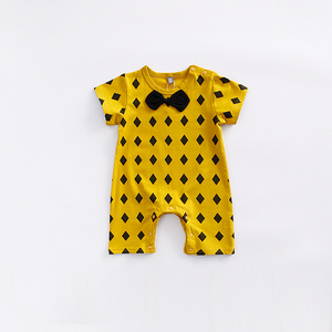 Ropa de bebé al por mayor de Turquía: Pelele de verano con lazo para bebé niño, ropa de bebé feliz - Product Image 4