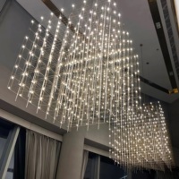 Lustre suspendu moderne à LED personnalisé pour salle d'exposition, salle de bal, hôtel, décoration intérieure JYLIGHTING