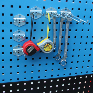 Double crochet droit pour panneau perforé mural, support de rangement et d'affichage pour outils de réparation industriels et matériel de quincaillerie - Product Image 4