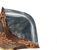 Sachet d'emballage personnalisé mat imprimé avec valve de dégazage, refermable à fermeture éclair, en aluminium et Mylar, pour 500g de café en poudre
