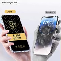 Protecteur d'écran en verre trempé antistatique 3D HD en gros d'usine pour iPhone 17 Pro Max 16 Plus 14 15 accessoires de téléphone portable