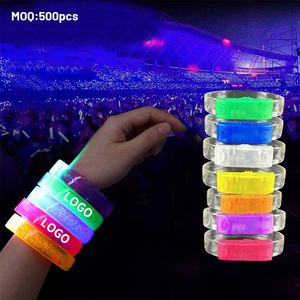 Nouveauté 2025 : Bracelet LED clignotant en TPU bio transparent, design personnalisé, pour fêtes - Product Image 5