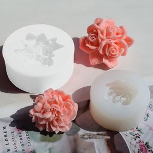 Nouvelles idées : moules en silicone pour bougies en forme de fleurs 3D, pour la fabrication de bougies en résine, d'aromathérapie, de savon artisanal en cire - Product Image 4